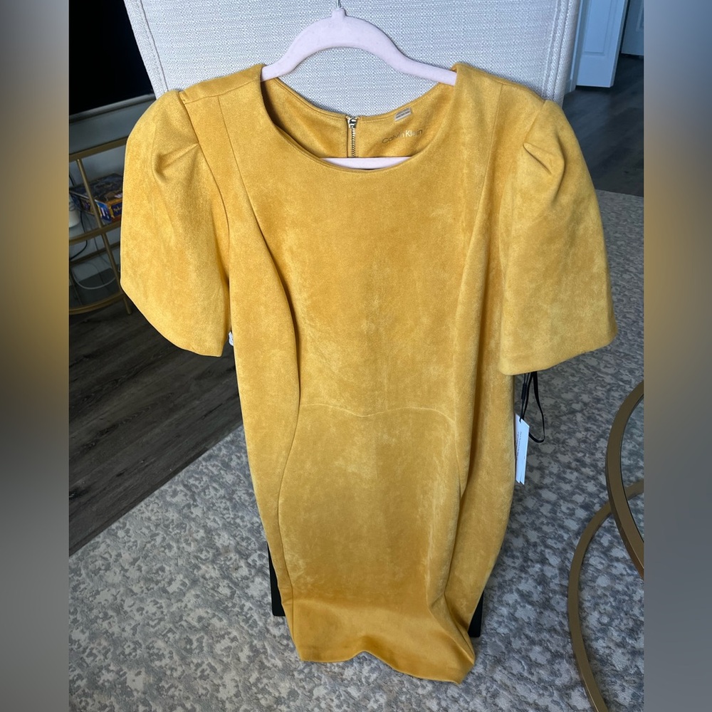 Calvin Klein Golden Mini Dress